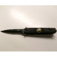 7 inch Lock Knive Action Tactical Rescue Knives P-528-MP-B (Military Police) MP (Black)