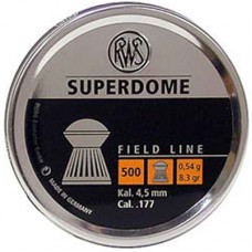 RWS Superdome dome head .177 calibre air gun pellets 4.50mm 8.30 grains tin of 500