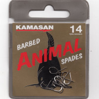 Kamasan Animal Barbed Spade End Hooks Size 14